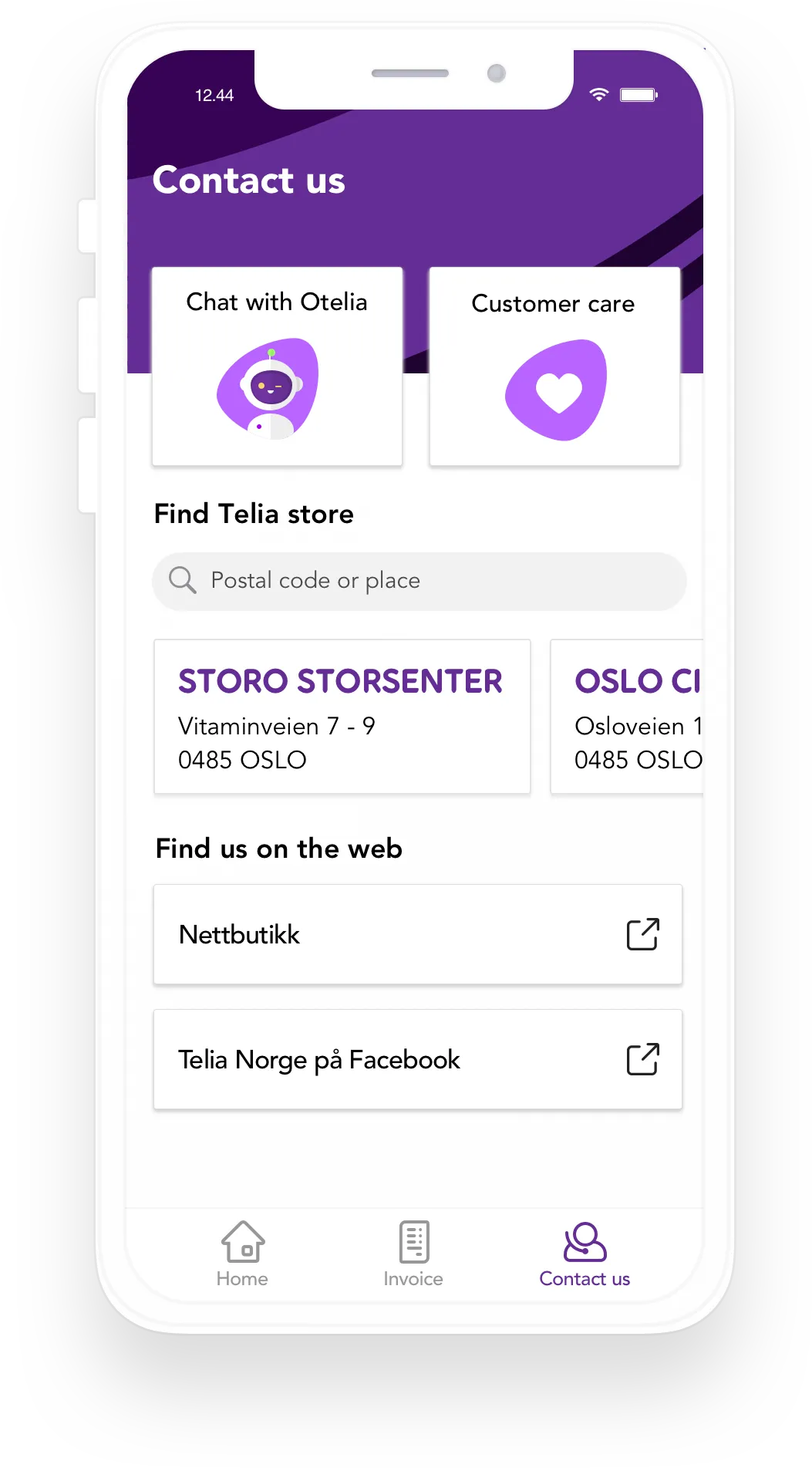 Kontakt oss-siden